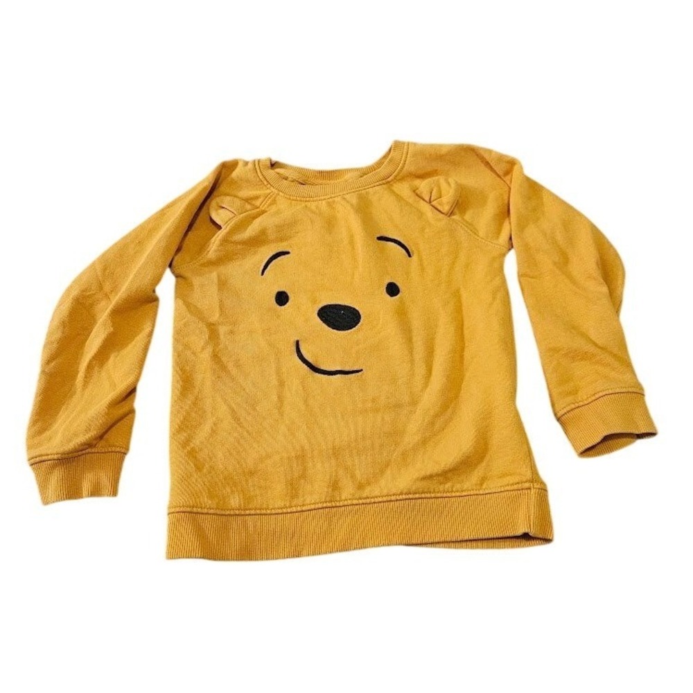 Disney Hanna Andersson Winnie the Pooh Sweatshirt Yellow 3D Ears Kids Size 5 110
